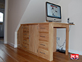 Custom Made Under Stairs Sideboard Desk