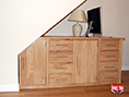 Oak Under Stairs Sideboard Desk