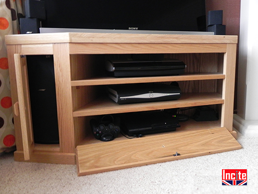 Solid Oak Corner TV Units