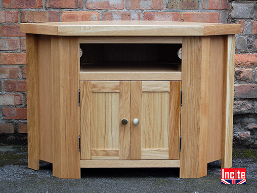 Oak Corner Television Cabinet