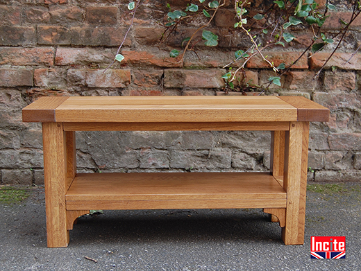 Oak Coffee Table with Shelf