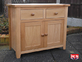 Oak Sideboard with 2 Door 2 Drawer