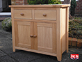 Oak Sideboard with 2 Door 2 Drawer