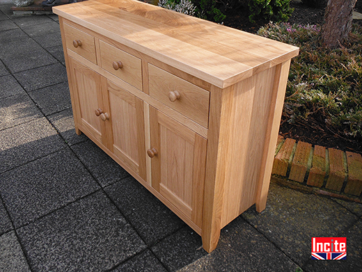 Oak 3 Door 3 Drawer Sideboard