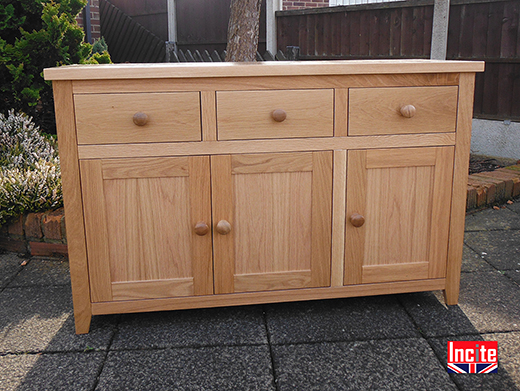 Oak 3 Door 3 Drawer Sideboard