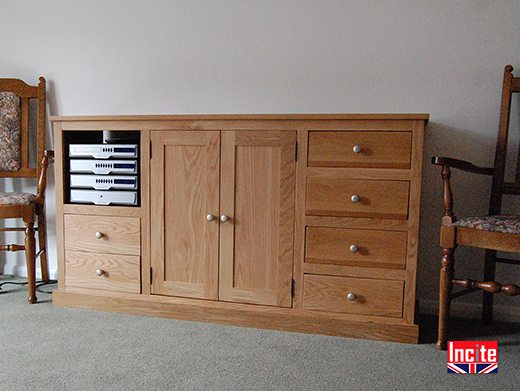 Oak Sideboard with Media Storage