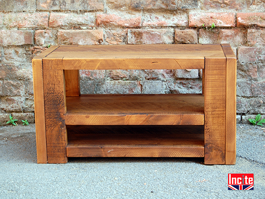 Bespoke Rustic Pine Open Beam Television Cabinet