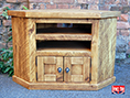 Derbyshire Handmade Pine Corner TV Cabinet