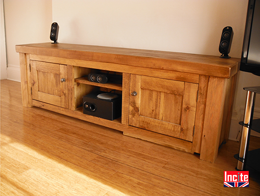 Rustic Pine Large TV Media Unit