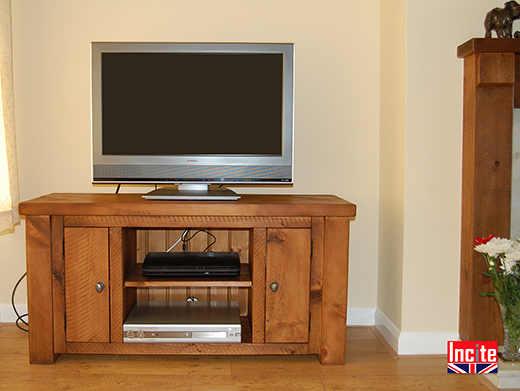 Chunky Plank Pine TV Media Unit