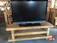 Solid Rustic Plank Pine Open TV Unit