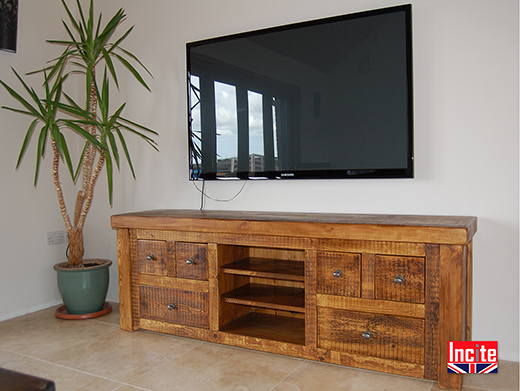 Handmade Plank Pine Television Cabinet