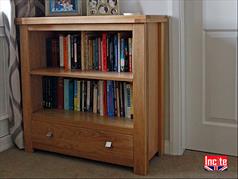 Oak Bespoke Bookcase Cabinet