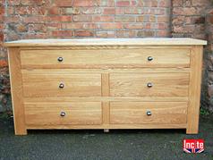 British Bespoke Oak TV Cabinet