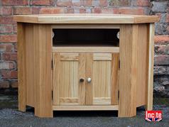 Oak Corner TV Unit Handmade