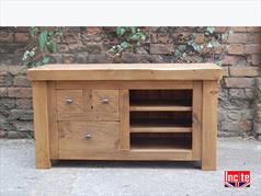 Handmade Compact Plank Pine Media Unit