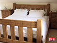 Solid Oak Slat Bed Natural Waxed 