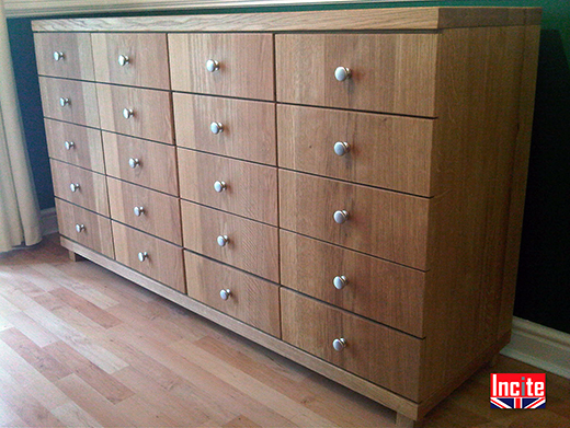 Handmade Oak Chest of Drawers