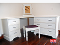 Custom Made Painted Corner Dressing Table