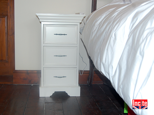 Custom Made Painted Bedside Cabinet