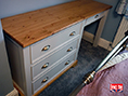 Painted and Oak Trimmed Dressing Table