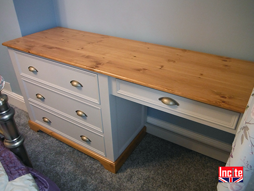 Made to Measure Oak and Painted Dressing Table