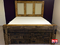 British Handmade Wooden Sleeper Bed