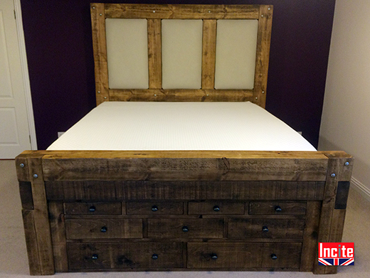 British Handmade Luxury Plank Sleeper Bed