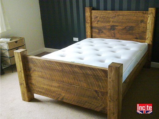 Solid Plank Pine Bed By Incite Interiors