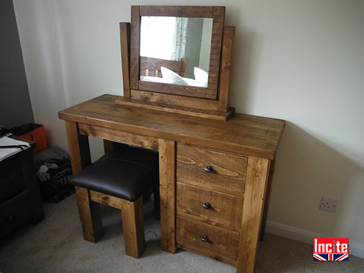 Plank Bespoke Single Pedestal Dressing Table