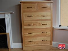 Bespoke Handmade Oak Chest of Drawers Custom Made By Incite Interiors