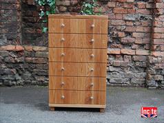 British Made Oak Chest Of Drawers 