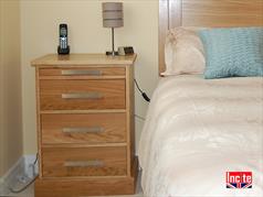 Custom Made Oak Bedside Cabinet 