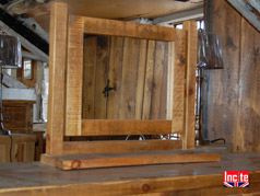 Chunky Rustic Plank Dressing Table Mirror