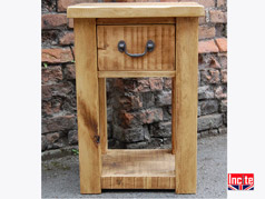 Rustic Wooden Lamp Table