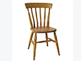 Beech High Back Slat Dining Chair