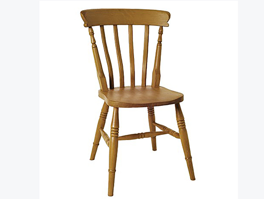 Beech High Back Slat Dining Chair