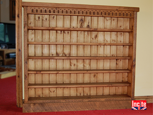 Gothic Plank Pine Bookcase