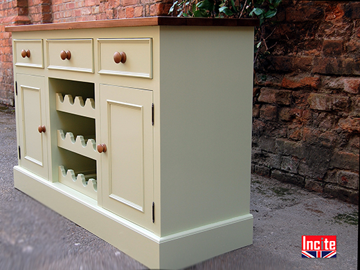 Farrow & Ball Painted Dresser Wine Rack