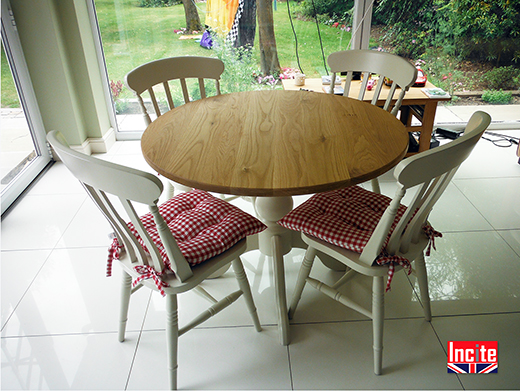 Painted Pine and Solid Oak Dining Furniture