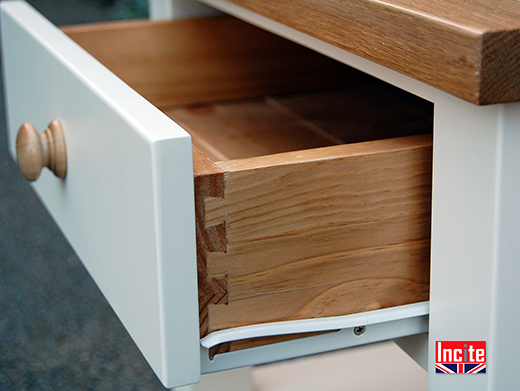 Shaker Sideboard Painted with Solid Oak Top