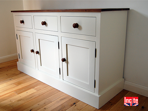 Handmade Painted and Pine Shaker Sideboard