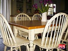 Distressed Table And Chairs