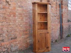 Handmade Tall Wooden Corner Cabinet