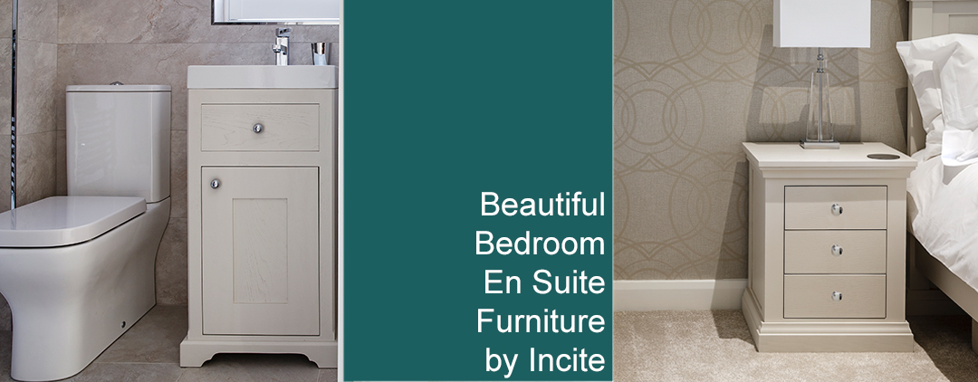 Custom made bathroom en suite painted furniture by Incite Interiors