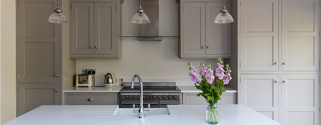 Farrow & Ball Pavillion Gray painted Kitchen