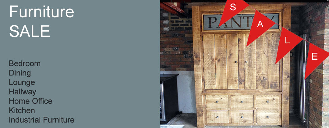 freestanding rustic pine larder unit sale