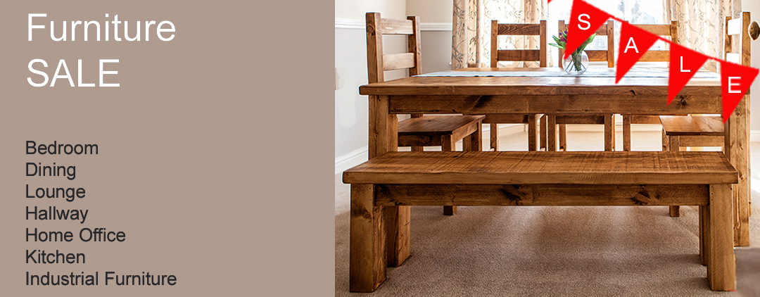 rustic plank pine furniture derbyshire sale
