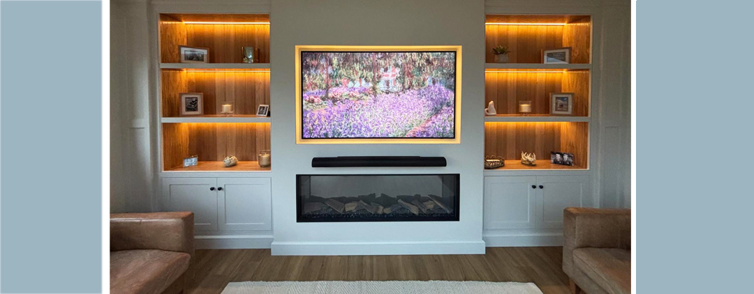 custom made pained media wall derbyshire