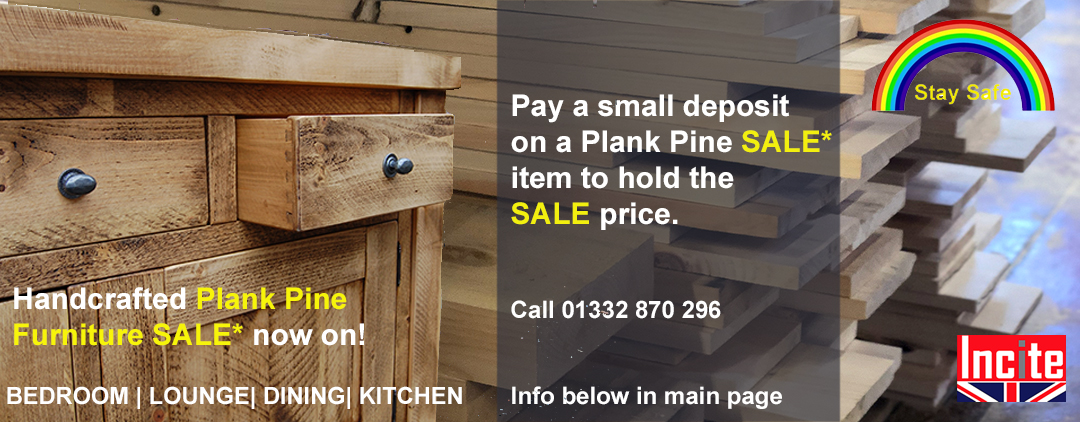 Handmade Plank Pine Tv Media Storage Units Derbyshire